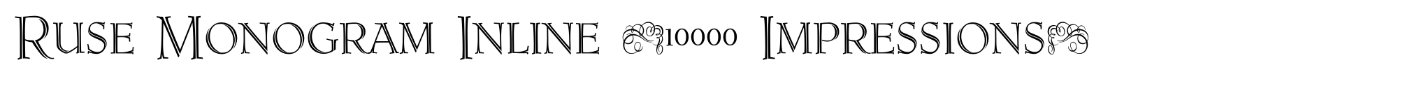 Ruse Monogram Inline (10000 Impressions) image
